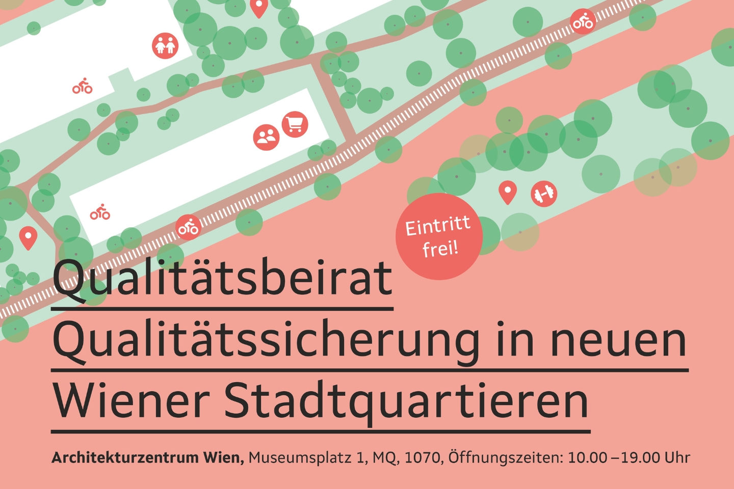 © wohnfonds_wien Ausschnitt des Plakats mit Titel und Ort der Veranstaltung